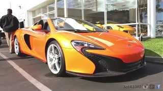 NEW 2015 McLaren 650S Spider WalkAround amp DriveBy [upl. by Ermeena]