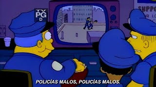 Los Simpson Latino  POLICIAS En Springfield quotBad Copsquot Subtitulado [upl. by Einrae809]