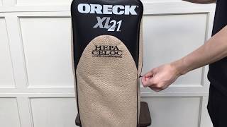 How to Change Type CC Vacuum Bags for Your Oreck HypoAllergenic Vacuums by VEVA [upl. by Dougal]