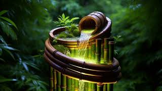 Soothing Bamboo Harmony Water Fountain Zen for Stress Relief [upl. by Iveel]