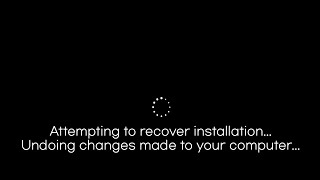 FIX Attempting to recover installation Undoing changes made to your computer loop Windows 10 [upl. by Oleg]