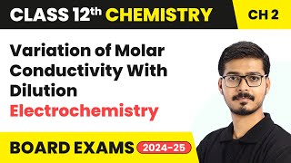 Variation of Molar Conductivity With Dilution  Electrochemistry  Class 12 Chemistry Cha 2 202425 [upl. by Nylram]