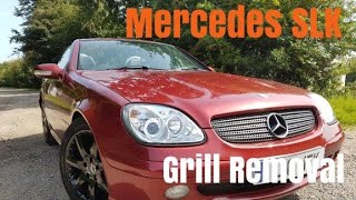 Mercedes SLK R170 Front Grill Removal Replacement [upl. by Bork40]