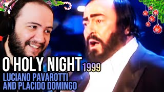 Luciano Pavarotti and Placido Domingo Reaction  O Holy Night  Cantique De Noel Christmas 1999 [upl. by Eilojne378]