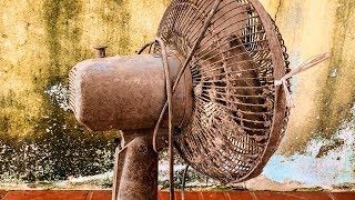 Restoration Old rusty table fan Restore electric fan [upl. by Dodge487]