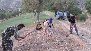 Digging the Foundation to a Village Home  Nomads of IRAN [upl. by Egamlat283]