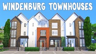 Windenburg Townhouses  The Sims 4 Speed Build 1 [upl. by Anomis]