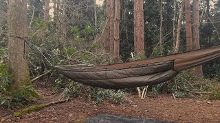 Onewind hammock and underblanket  Wildcamp test [upl. by Ettenay]