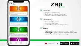 Best Ways to Earn Cash With Zap Surveys iOS app and Android app [upl. by Chatav]