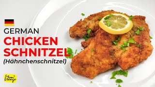 EASY amp QUICK German Chicken Schnitzel Recipe  Homemade Chicken Schnitzel  Yum Lounge English [upl. by Cathie]