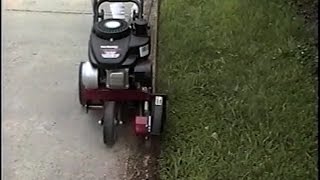 Using a Gas Edger walk behind  Yard Machine [upl. by Aicened]