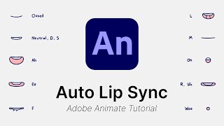 How to use Auto Lip Sync  Adobe Animate CC Tutorial [upl. by Dachi]