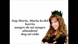 ThaliaMaria La Del Barrio lyrics [upl. by Sapienza]