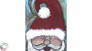 How To Paint Santa Claus  Step by Step using Acrylics [upl. by Theta]