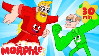 Morphle vs Orphle Super Race  Cartoons and Superheroes for Kids  My Magic Pet Morphle [upl. by Attezi]