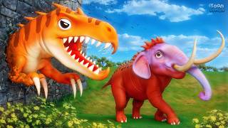 TRexs Epic Escape Adventure  Mammoth amp Jurassic Dinosaurs Hunt  Jurassic Zoo Funny Moments [upl. by Belldame]