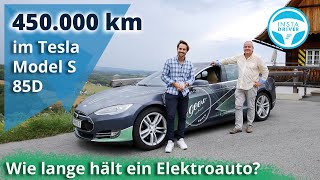 Wie lange hält ein Elektroauto  450000 km Tesla Model S Check [upl. by Niras]