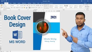 How to Make Project Front Page Design in Microsoft Word  Book Cover Design in MS Word [upl. by Maye]