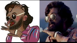 sirivalli pushpa drawing meme  allu arjun  rashmika mandanna  haha baby brand [upl. by Vernon]