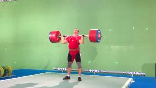 Alexey Lovchev Clean and jerk 270 kg Filming quotThe heavyweightquot [upl. by Ettesil]