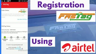 Fastag Registration Process Using Airtel Thanks App  Airtel Payment Bank  New Registration [upl. by Turner]