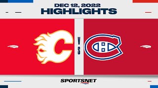 NHL Highlights  Flames vs Canadiens  December 12 2022 [upl. by Milena]