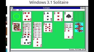 Nostalgic  Solitaire Windows 31 winning animation included [upl. by Oliana]