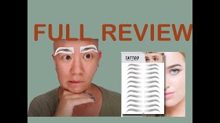 Alopecian  4D Eyebrow Tattoo Review [upl. by Hpotsirhc]