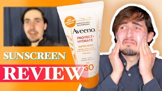 Aveeno Protect  Hydrate Sunscreen Review [upl. by Edas]