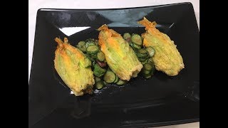 Fiori di Zucca Ripieni con Ricotta [upl. by Anirt]