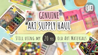 Cheap amp Genuine Art Supply Haul  Why I Started YouTube ❤️ [upl. by Maxma]