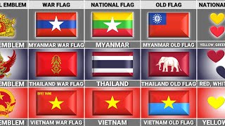 Vietnam vs Thailand vs Myanmar  Country Comparison [upl. by Marcus620]