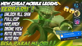 CHEAT ML MOD MENU TERBARU 2024  MOD UNLOCK ALL SKIN  MAP HACK amp AUTO AIM  HONTONI MODZ V24 [upl. by Hourihan420]