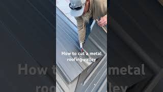 Joining Two Valleys at the Peak of a Standing Seam Metal Roof shorts [upl. by Burlie]