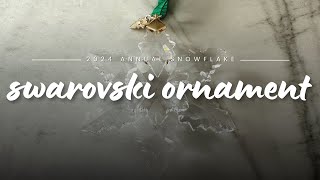 Swarovski 2024 Snowflake Ornament Review  Annual Edition Crystal Ornament [upl. by Ronel819]