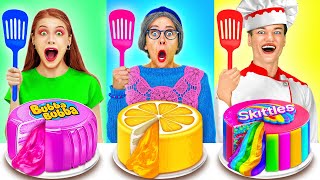 GRANDMA vs ME COOKING CHALLENGE  Who Cooks Better Edible Battle by 123 GO FOOD [upl. by Razaele]