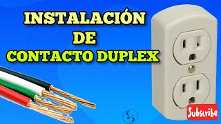 COMO CONECTAR UN CONTACTO DÚPLEXInstalaciones ELÉCTRICAS [upl. by Noizneb891]