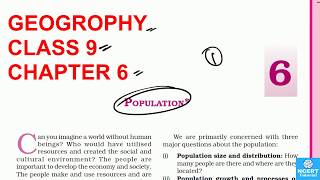 Ncert class 9 geogrophy chapter 6Population part 1 [upl. by Hudis]