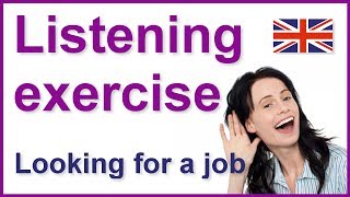 English listening practice  Looking for a job [upl. by Manchester]