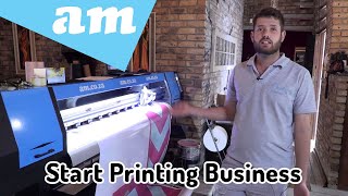 Start a Printing Business with Large Format Printer for ECOSolvent UV and Sublimation Printing [upl. by Hammer582]