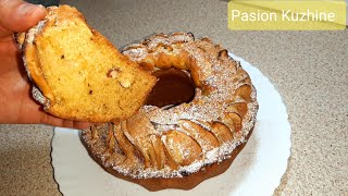 Kek me mollë dhe arra  i butë dhe i shijshëm   Apple cake recipe [upl. by Dorreg]