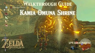 Breath of the Wild  Kamia Omuna Shrine DLC 2 Walkthrough [upl. by Wixted]