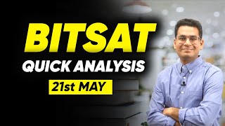 BITSAT MAY 2023  21st May l Quick Analysis  MathonGo  Anup Sir [upl. by Vick]