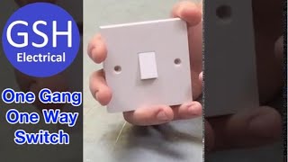 Identifying a One Gang Two Way Light Switch [upl. by Ddet]