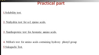 practicalDetection of Amino Acids Medical Chemistry [upl. by Eiten]