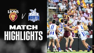 Brisbane Lions v North Melbourne Highlights  Round 3 2022  AFL [upl. by Gora]