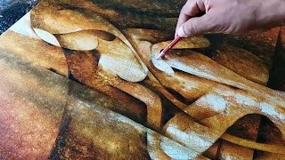 Abstract Painting  Abstract Figurative Painting in Acrylics  Demonstration [upl. by Rabbaj730]