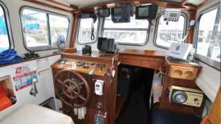 1972 30ft Fisher Pilot House Motor Sailor [upl. by Emearg277]