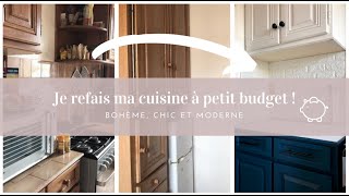 KITCHEN MAKEOVER DIY RÉNOVATION EXTRÊME DE MA CUISINE EN 4 jours  AVANT APRÈS  VLOG DÉCO l NALIKA [upl. by Pember]