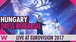 Hungary Joci Pápai quotOrigoquot grand final dress rehearsal  Eurovision 2017 [upl. by Nehepts757]